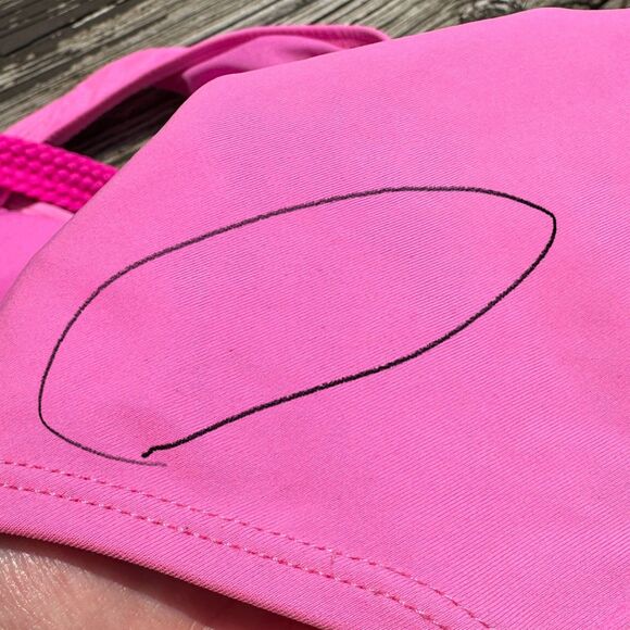 Marilyn Monroe One Piece Swimsuit Womens Medium Pink Braided Pool Beach Barbie - Picture 6 of 13